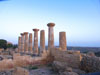 Tempio di Eracle con trace del incendio  406 a.C